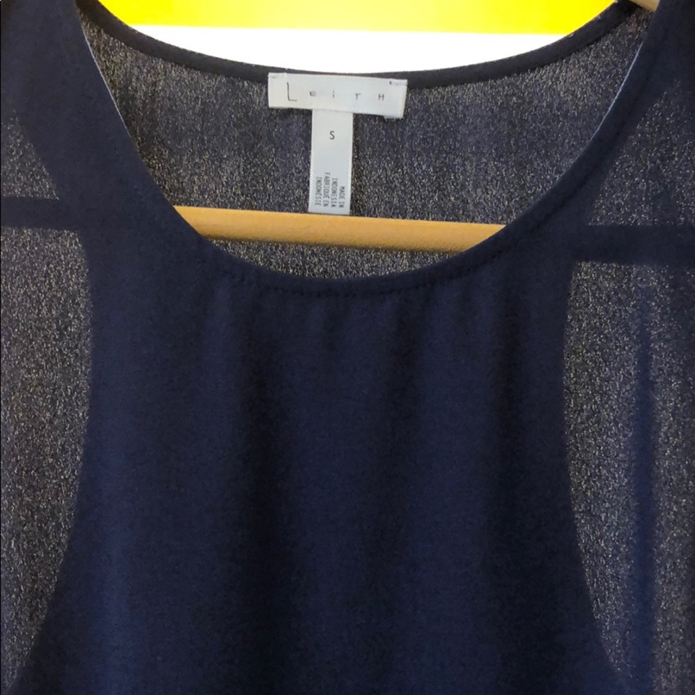 Navy blue Leith tunic dress